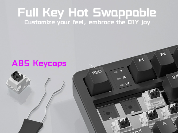 Full Key Hot Swappable Aluminum Keyboard