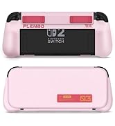 Plenbo FoldeX 2-in-1 Grip Case for Nintendo Switch 2: Detachable Flip Protective Cover & Dockable...