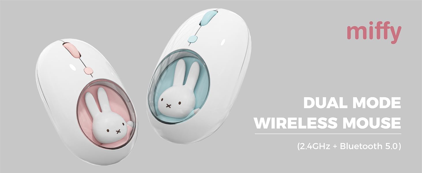 MIFFY MIPOW Dual Mode Wireless Mouse (2.4GHz + Bluetooth 5.0) for Windows, MacOS, iOS, Android