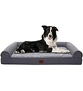 Eterish Large Orthopedic Dog Bed for Medium, Large Dogs up to 75 lbs, 3 inches Thick Egg-Crate Fo...