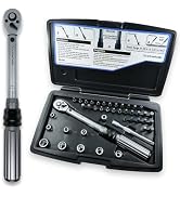 Steinwhale 43in1 Torque Wrench Set 20-200 in.lb. (2.26-22.6 Nm) for Bikes and Motorcycle Fastener...