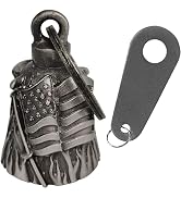 Dream Apparel Motorcycle Biker Bell W/ Motorcycle Bell Hanger, Motorcycle Accessories or Key Chai...