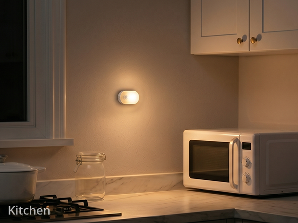 Kitchen night light with rechargeable