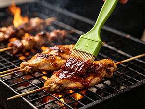 bbq sauce basting brush non-shed.