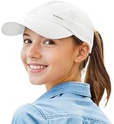 Sukeen Lightweight Kids Baseball Caps for Boy Girls, UPF50+ Kids Sun Hat Quick-Dry Youth Performa...