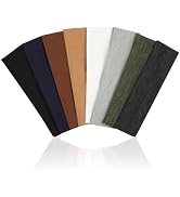 8 Pack Sport Headbands for Women, Elastic Soft Fabric Non-Slip Hair Bands Hair Warp for Daily Wor...