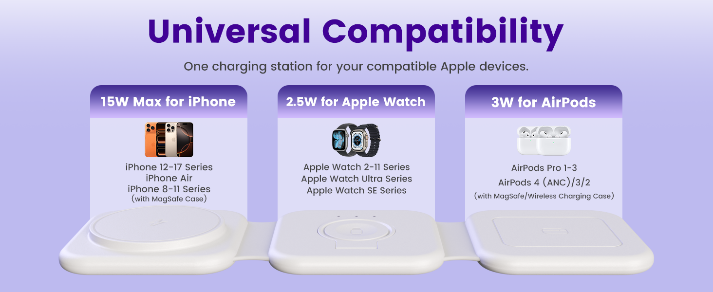 phone and watch charger station for iphone