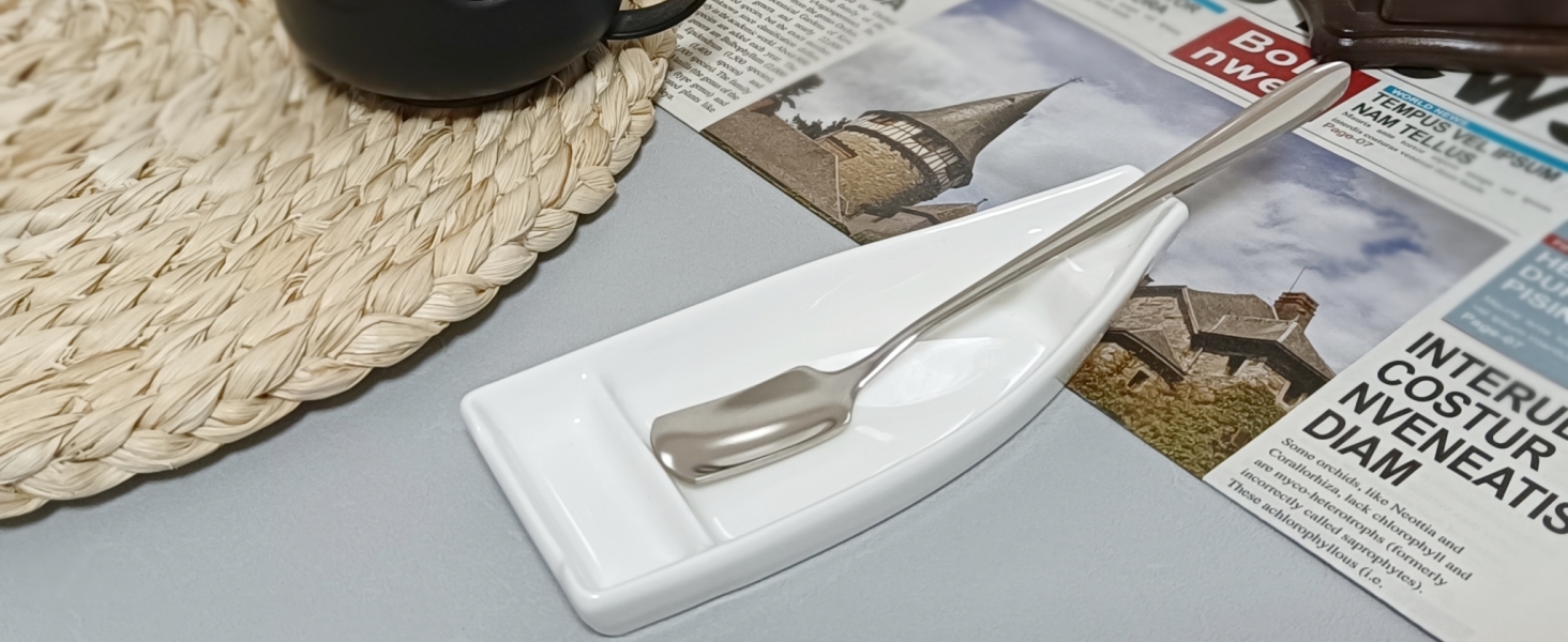 Coffee Spoon and Rest for Coffee Bar