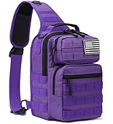 G4Free Tactical Sling Bag Backpack Military Rover Shoulder Sling Pack Molle EDC Small Crossbody C...