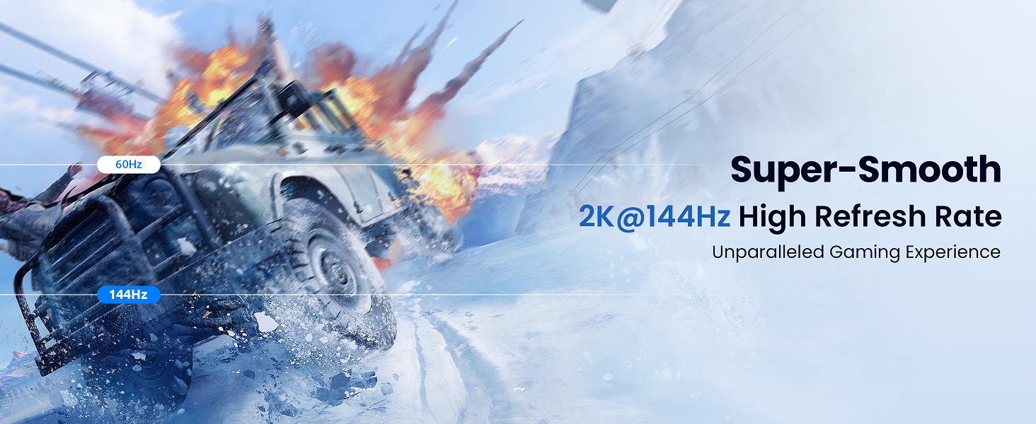 2K 144Hz High Refresh Rate