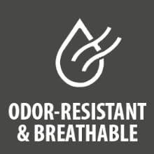Odor-Resistant & Breathable