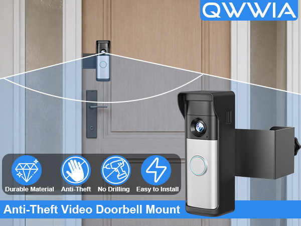ring battery doorbell mount anti theft doorbell mount ring doorbell mount no drill