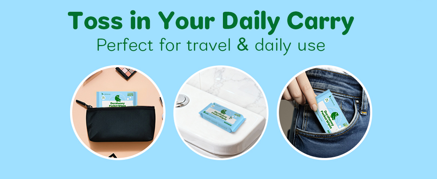 flushable travel wipes
