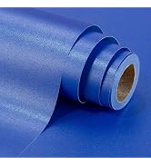 Yarcony Shimmer Navy Blue Wrapping Paper Roll - 17 Inches X 33 Feet - Solid Color Pearly-lustre G...