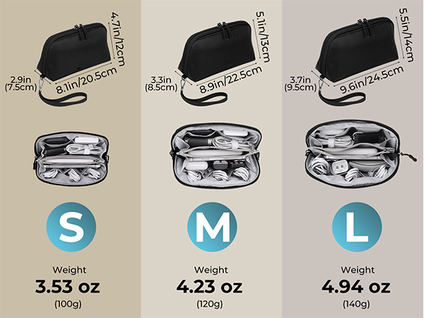 Travel Cable Organizer Pouch Electronic Accessories