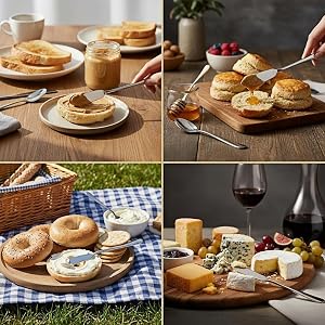 Effortless spreading & slicing. Premium stainless steel