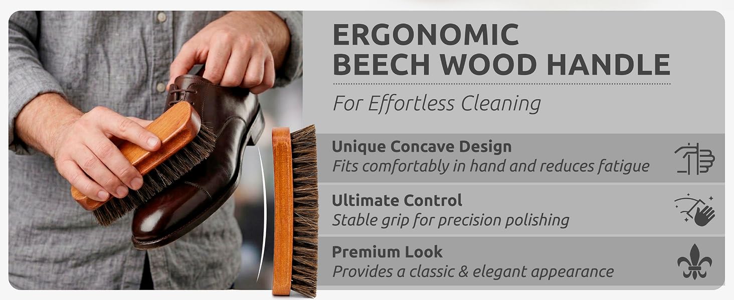 soft bristle brush for shoe cleaning