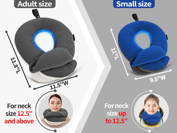 size of 305 travel pillow