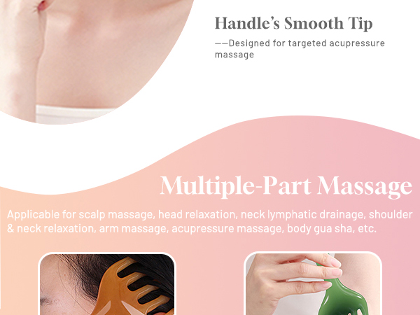scalp massage tools head spa massager gua sha comb relax massager hair growth japanese scrubber