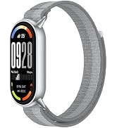 OUTPUTBT Watch Band with Metal Adatper for Xiaomi Smart Band 10/9/8 Replacement Strap Nylon Sport...
