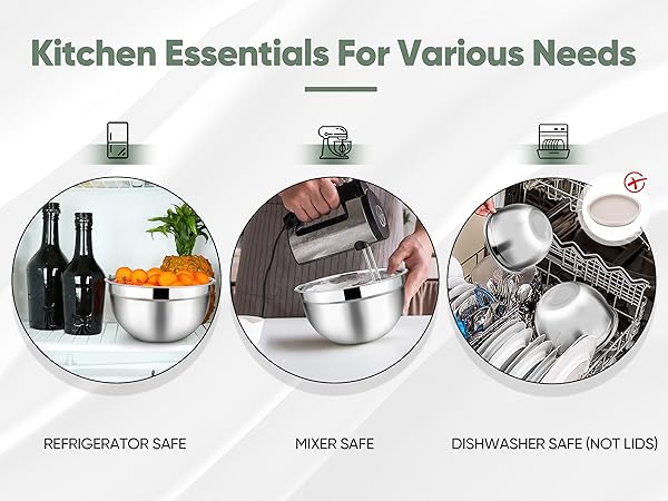 Khaki Mixing Bowls