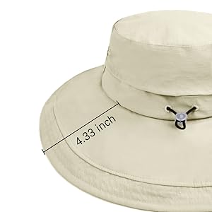 4.33inch wide brim