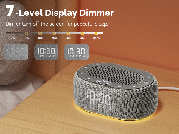 white noise machine with light