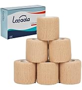 Lataala 6 Pack,2inches× 5 Yards Self Adhesive Bandage Wraps for Sports, Cohesive Bandages,Athelet...