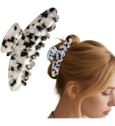 LAYONGMOLI French Hair Claw Clips for Women Grils,4 Inch Strong Hold No Slip Grip Accessories Ace...