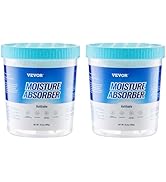 VEVOR Moisture Absorber Bucket, 2 Packs 16.2 oz Hi-Capacity Moisture Absorber Bucket with 800ml S...