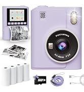 Instant Print Camera for Kids, Christmas Birthday Gifts for 4 5 6 7 8 9 10 Year Old Girls Boys, P...