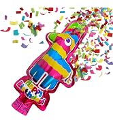 BEST PARTY EVER! Llama Pinata Happy Birthday Squeeze Popper 2 Pack (10 Confetti Party Poppers)