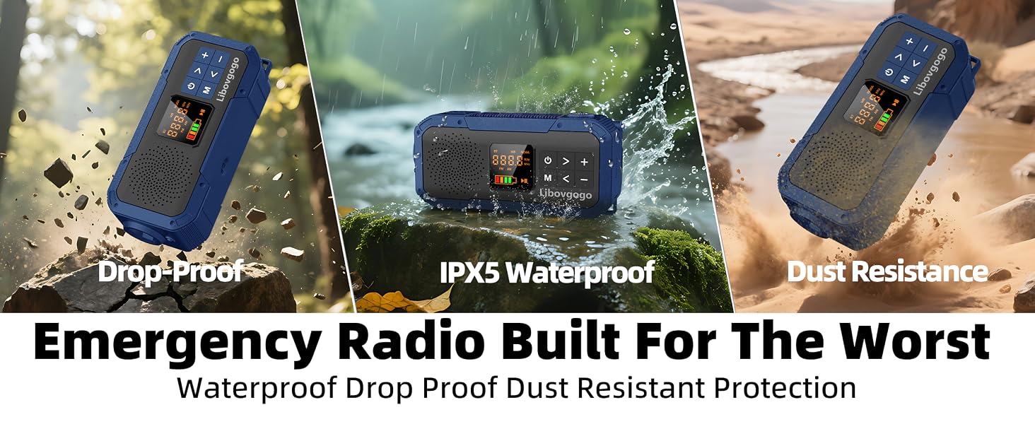 IPX5 waterproof