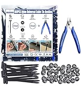 160PCS Upgraded Nylon Universal Cable Tie Buckles - New Multifunctional Nylon Zip Ties With Pin &...