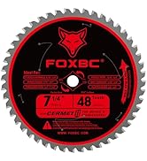 FOXBC 7-1/4 inch Circular Saw Blade Metal and Stainless Steel Cutting 48 Teeth, Replacement for D...