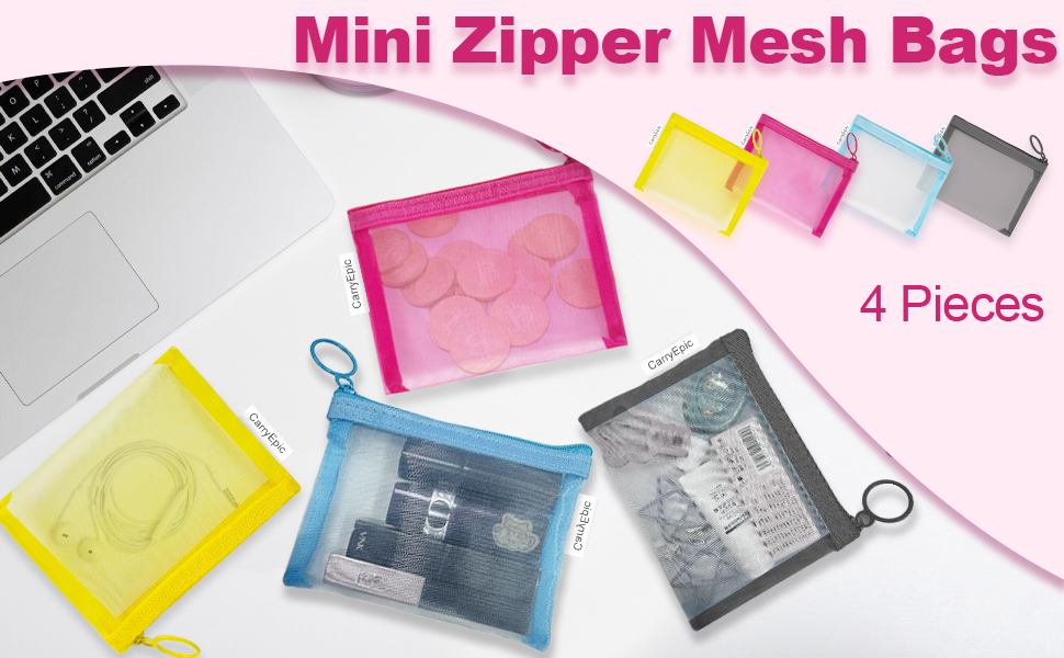 Mesh Bags with Zipper