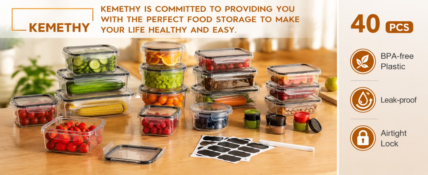 Food Storage Containers with Lids
