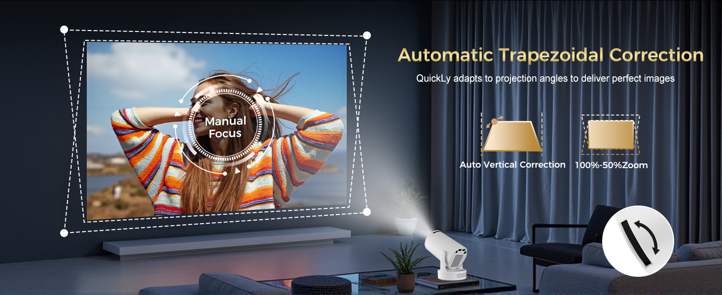 Mini Projector with WiFi and Bluetooth
