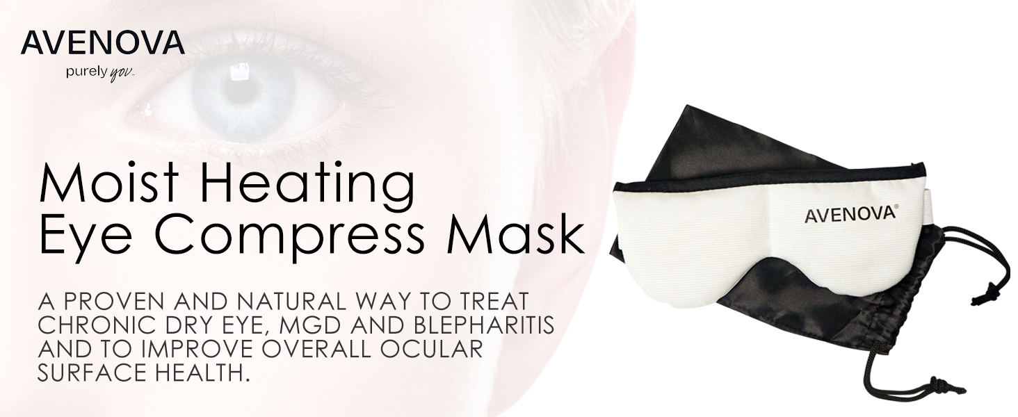 Avenova Moist Heating Eye Compress Mask – Reusable & Microwavable Eye Mask
