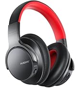 AUSDOM Active Noise Cancelling Headphones, Wireless Over Ear Bluetooth Headphones with Deep Bass,...