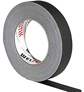 WELSTIK Black Gaffer Tape 1 Inch 1" X 60 Yards-Heavy Duty Gaffers Tape for Cables,Photography,The...