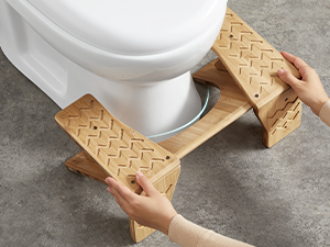 Bamboo Toilet Stool