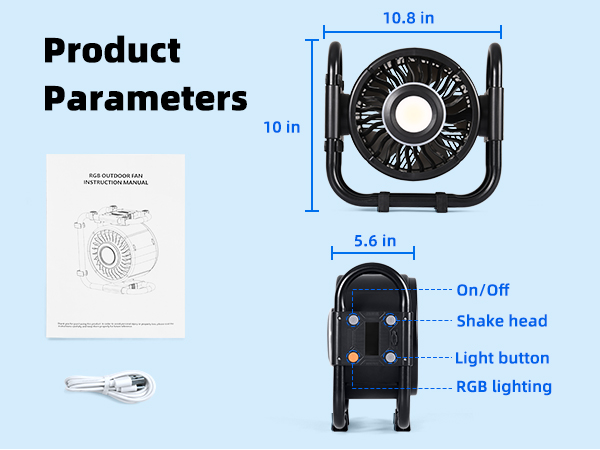 Portable Outdoor Oscillating Fan
