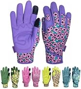 MSUPSAV Thorn Proof&Puncture Resistant Gardening Gloves with Grip,Garden Gloves for Women, Leathe...