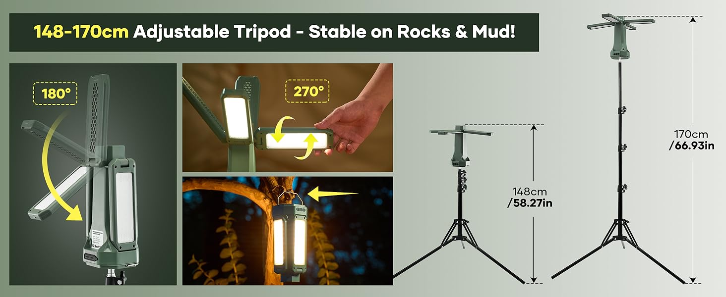Camping Lantern & Flashlight Rechargeable