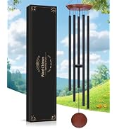 Toodour 60" Extra Large Memorial Wind Chimes for Outside, Deep Tone Wind Chimes with 6 Heavy Tube...