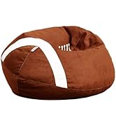 Big Joe Sports Ball Child-Sized Bean Bag Chair, Football Plush, Soft Polyester, 2.5 feet