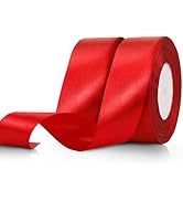 100 Yards 1 1/2 Inch Red Satin Ribbon, Ribbon for Flower Bouquet, Valentine Ribbon for Gift Wrapp...