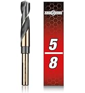 ANGELSWORD 5/8" Reduced Shank Drill Bit, M2 High Speed Steel Drill Bit for Hard Wood, Mild Steel,...