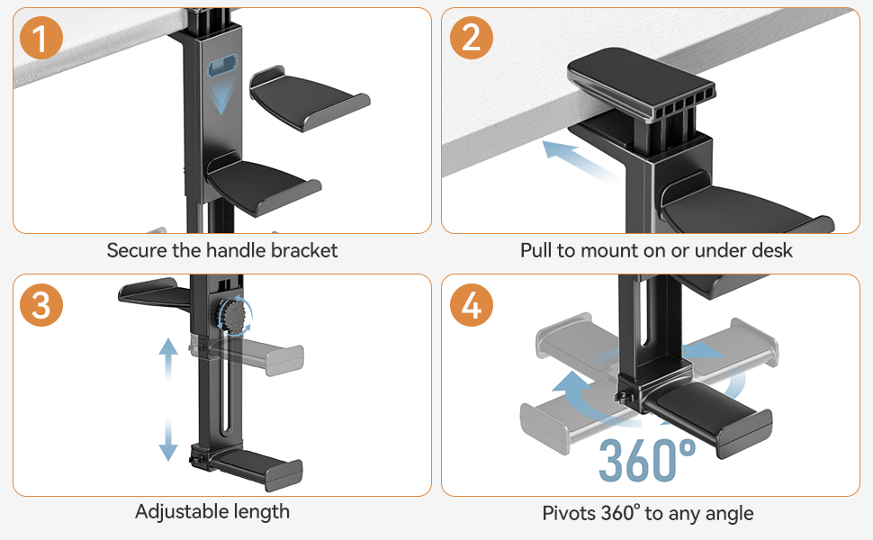 Controller & Headset Holder for Desk